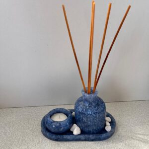 3 Set Tray/Vase/Candle Cup